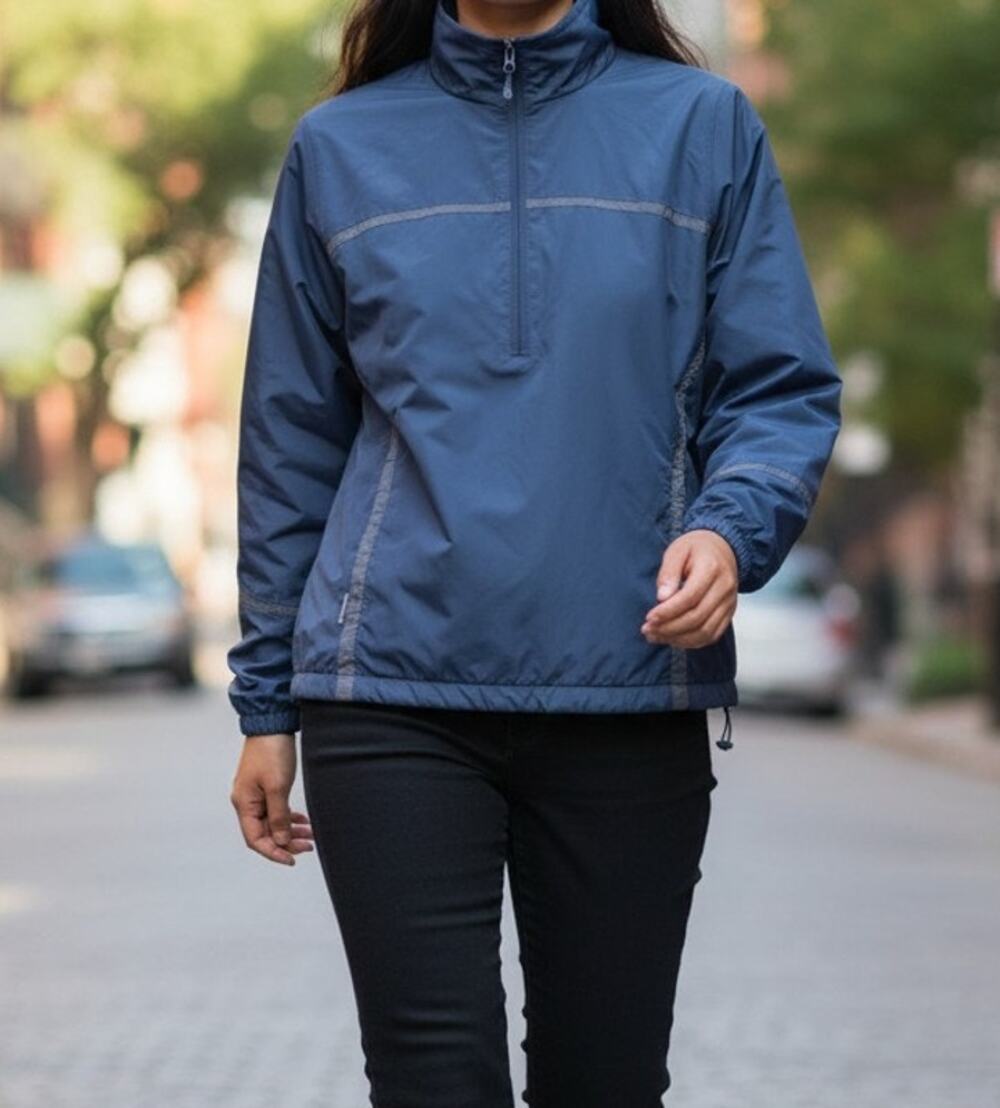 North End Pullover Jacket Women's Size Large Half Zip Softshell Blue New w/Tag